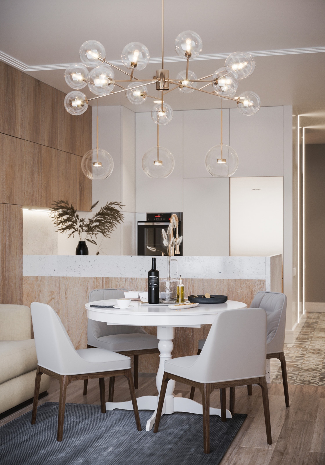 Apartamento de tres pisos