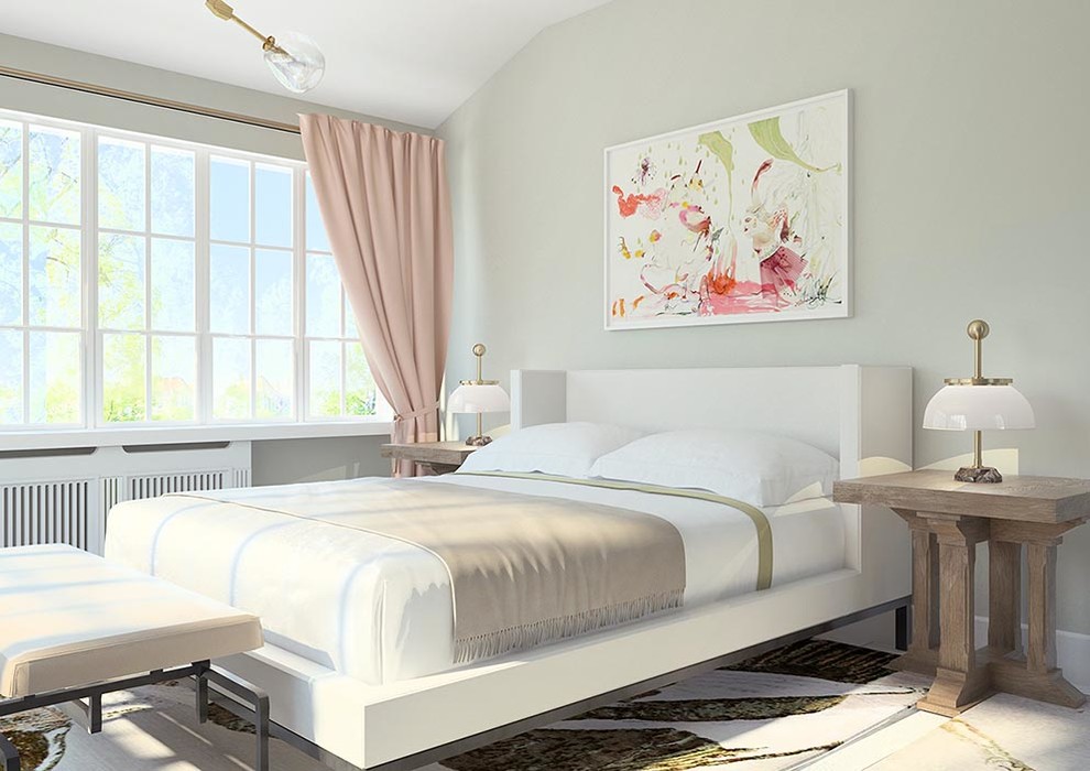 Дизайн спальни в загородном доме