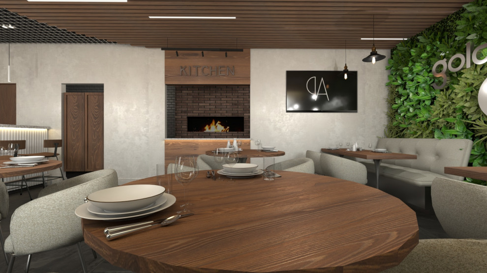 Обложка проекта: Дизайн интерьера кафе