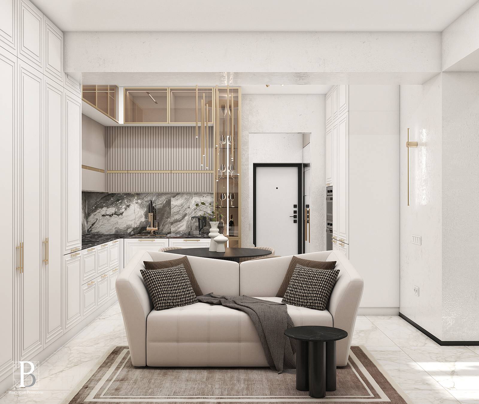 Дизайн интерьера квартиры 56,8 кв.м., г. Пятигорск, ул. Пестова 5