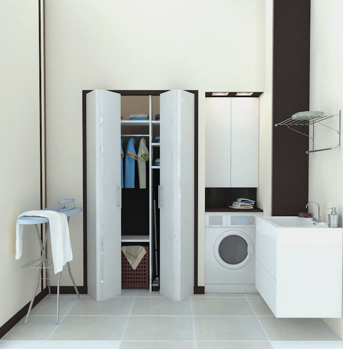 Фрагмент квартиры для холостяка в стиле минимализм