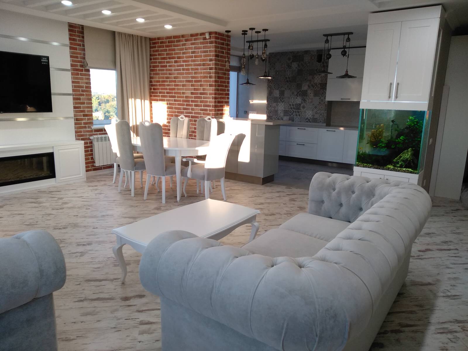 Текстильное оформление 3-х  квартиры