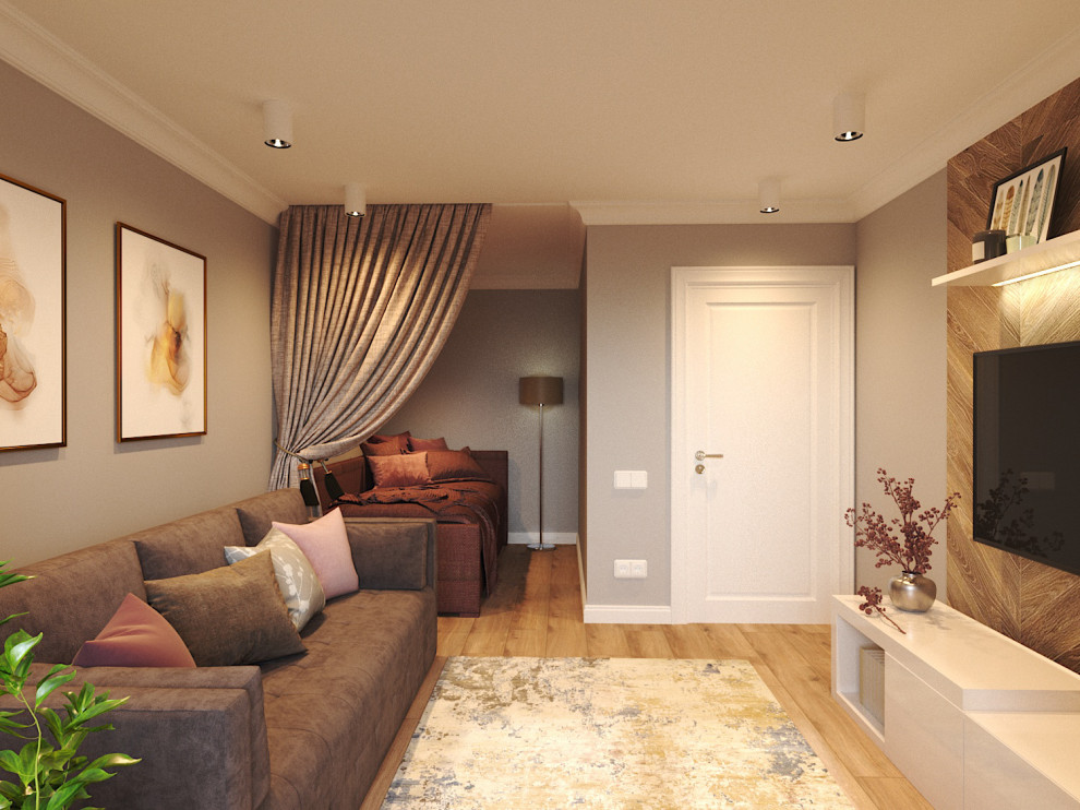 Проект 1-комнатной квартиры в Усинске