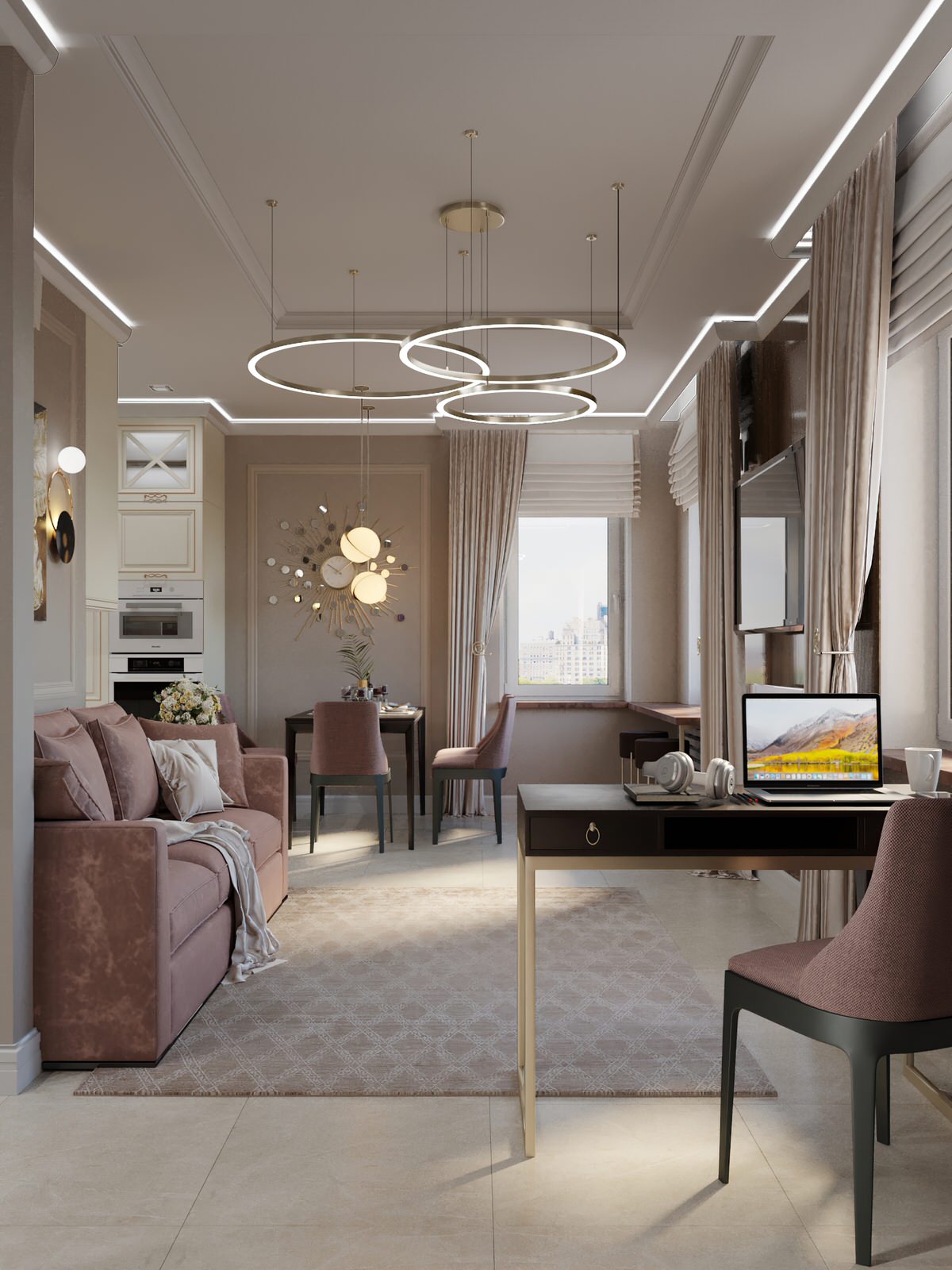 Дизайн квартиры в стиле неоклассика