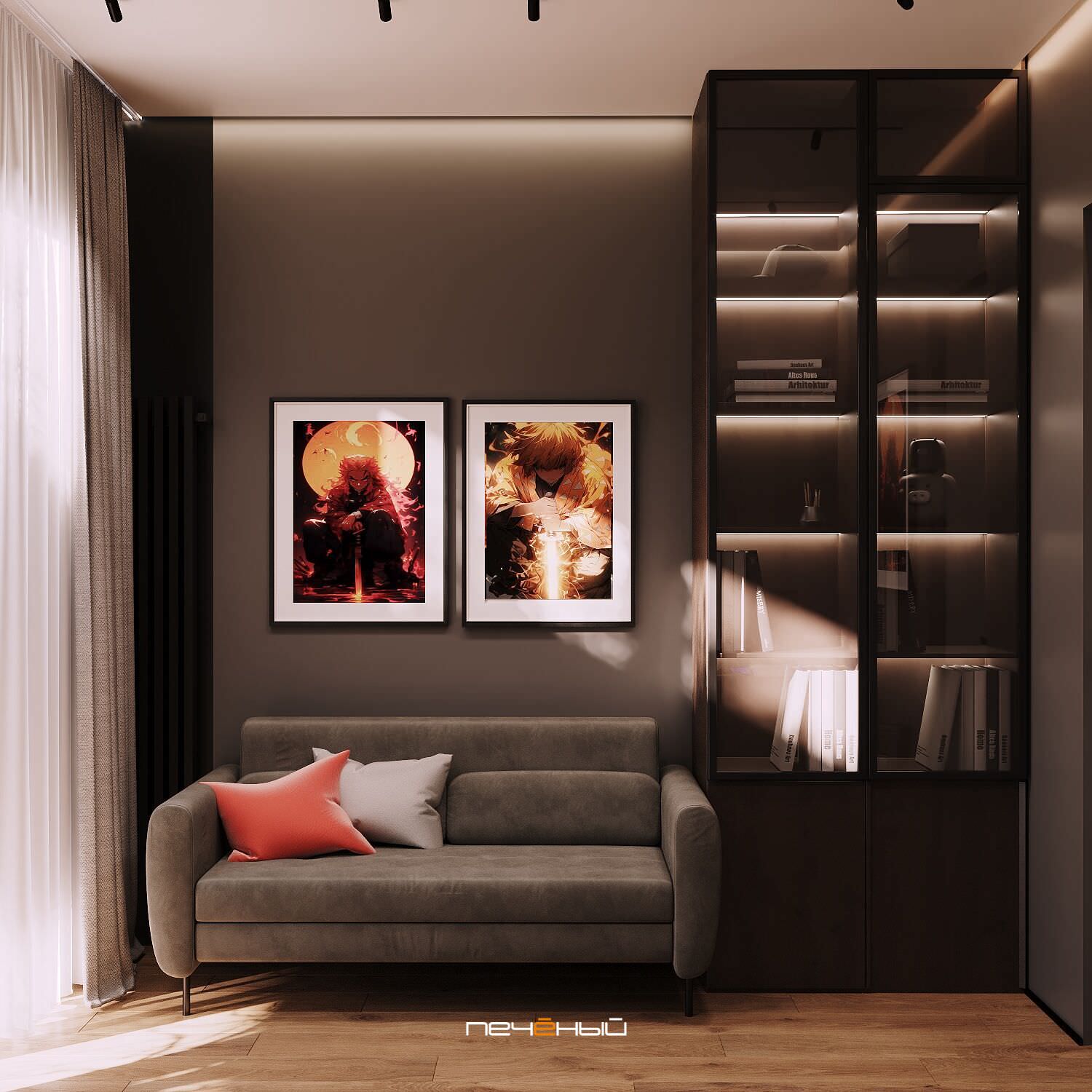 2024 Дизайн 4-комн. квартиры 89 м² в современном стиле, Москва, ЖК Holland Park