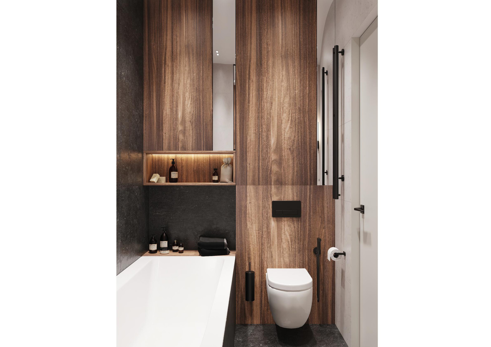 Яркий смешанный стиль в квартире 70 м2