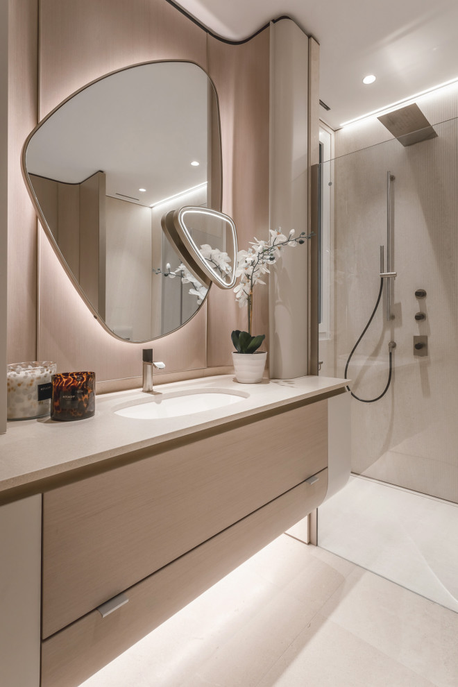 Fusion modern. Interior design of a villa in Monte-Carlo