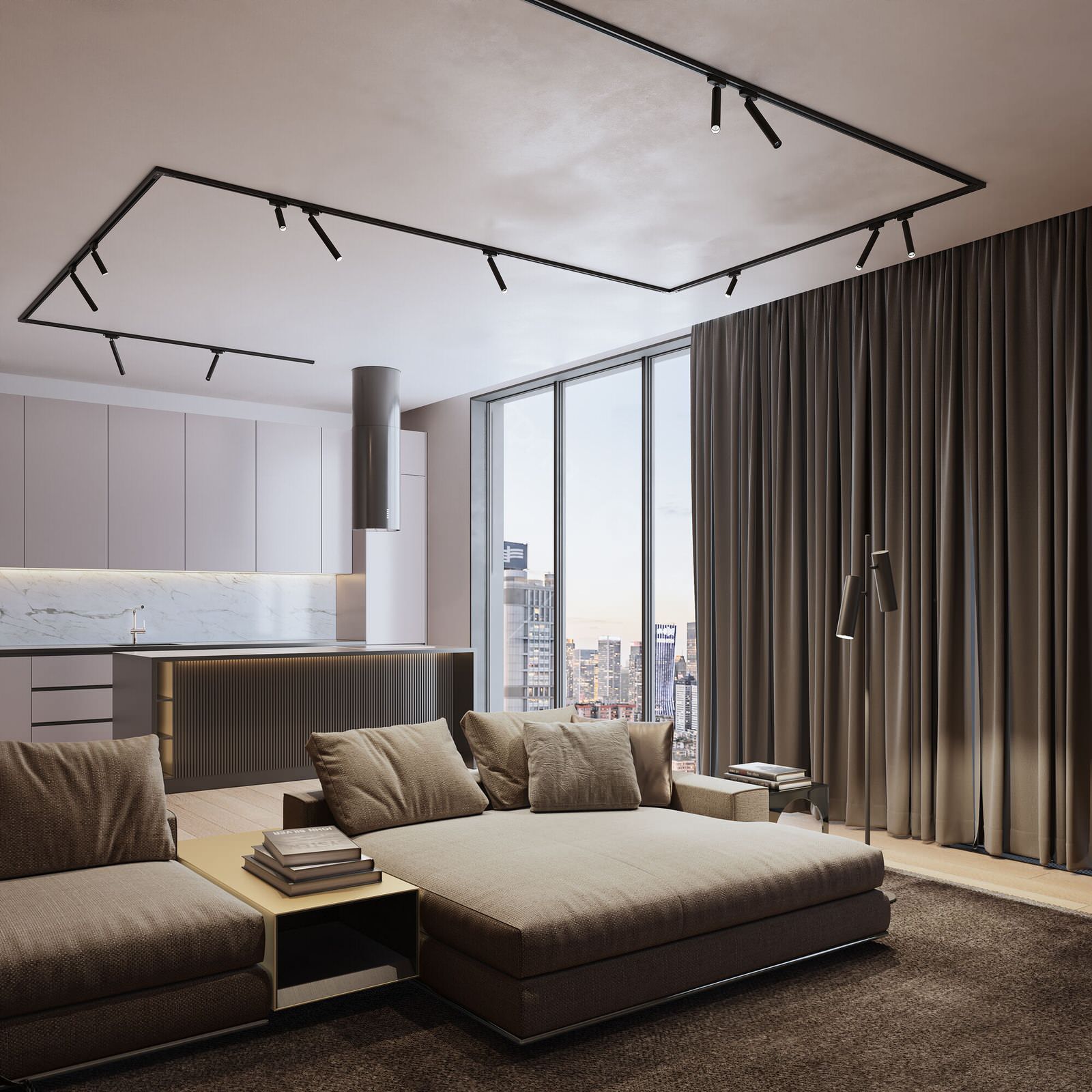 Трековое освещениеBasic System Трековый светильник 6W 4000K Pika черный