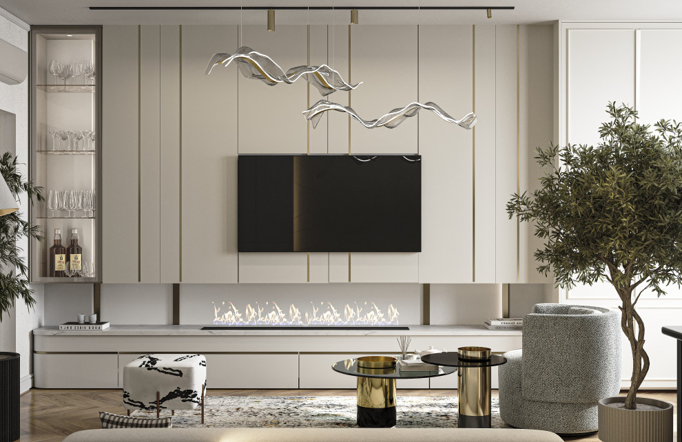 Проект 3-х комнатной квартиры THE WHITE SAVANNAH