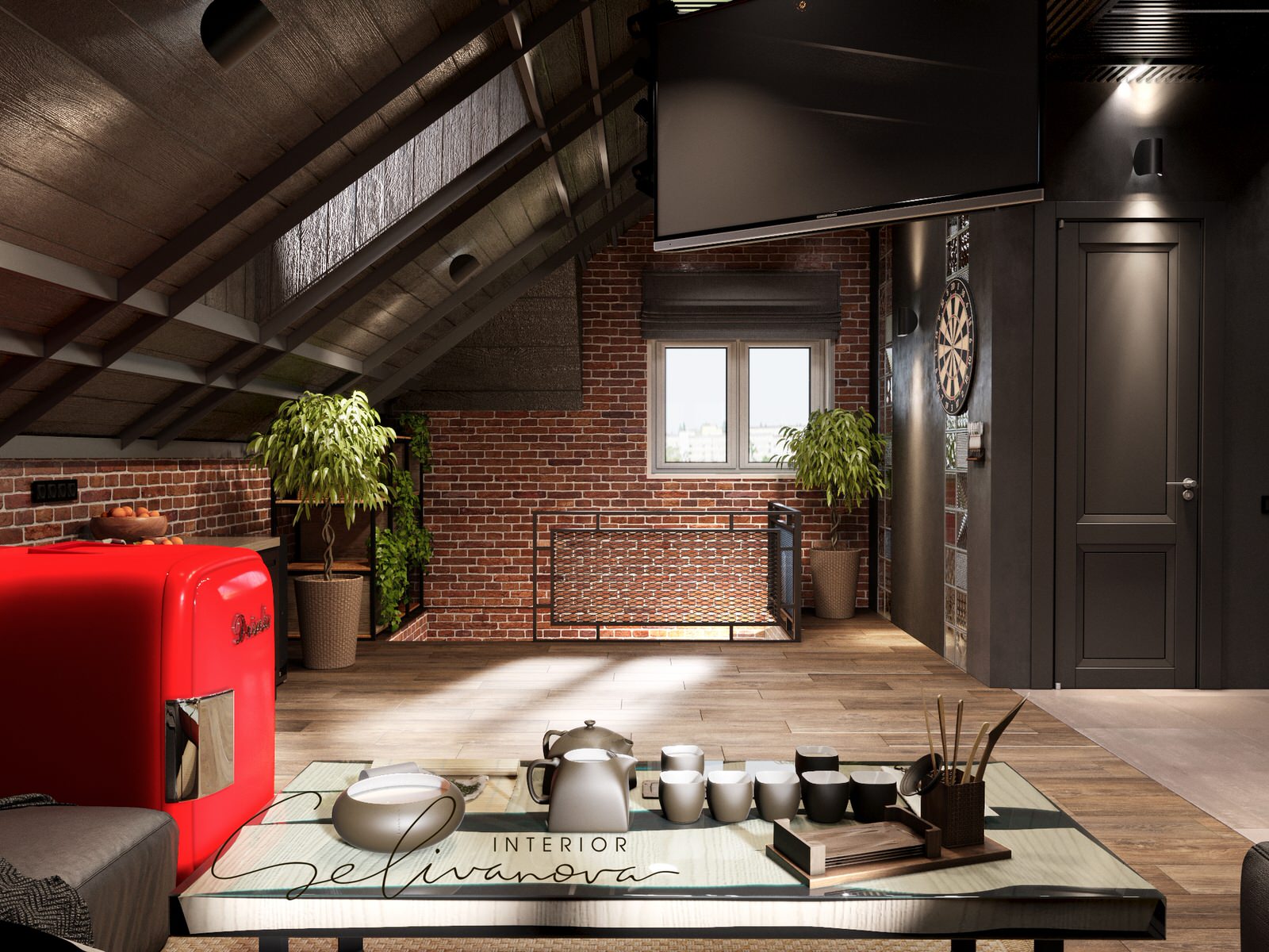 Комната отдыха с сауной в частном доме