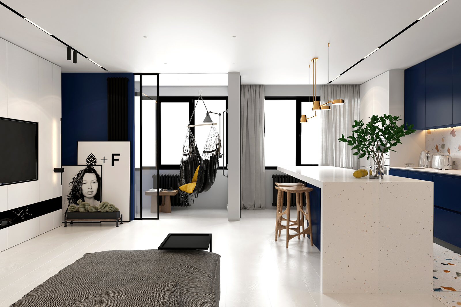 Белый.Синий.