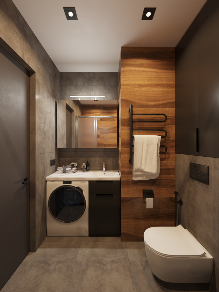 Дизайн проект квартиры в темных тонах