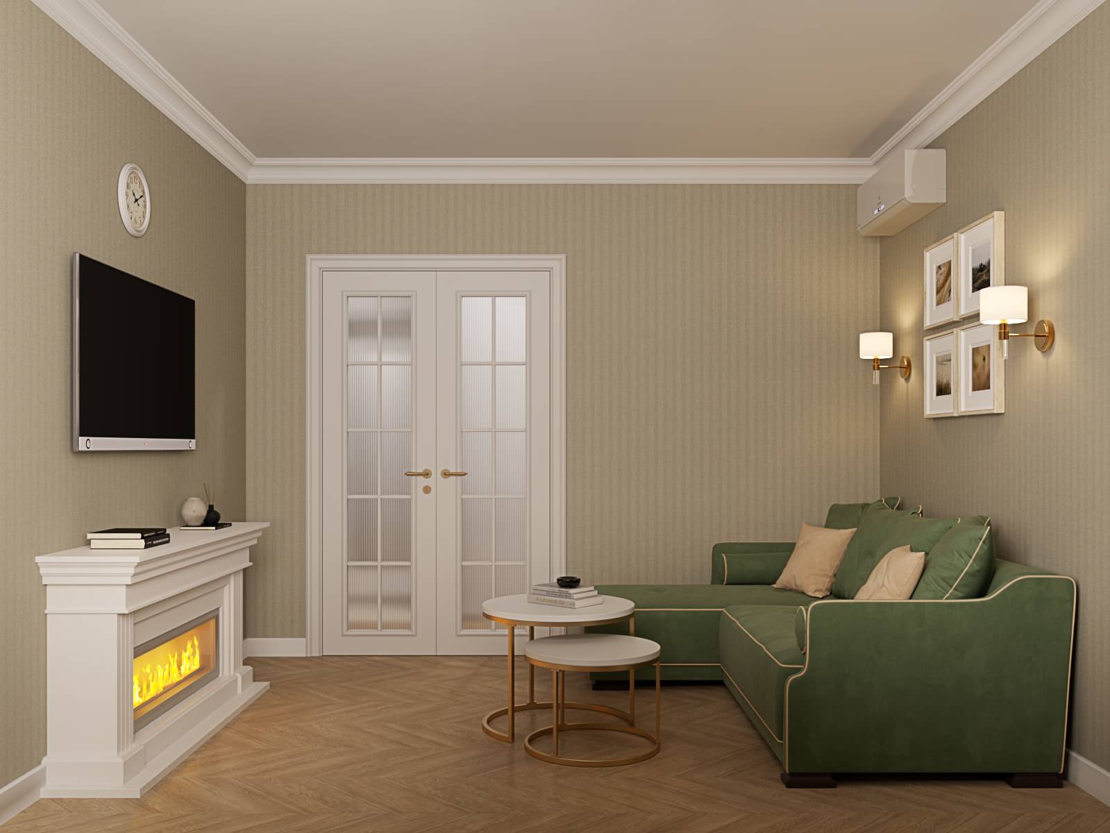 Квартира с камином. ЖК ""Лесная поляна"