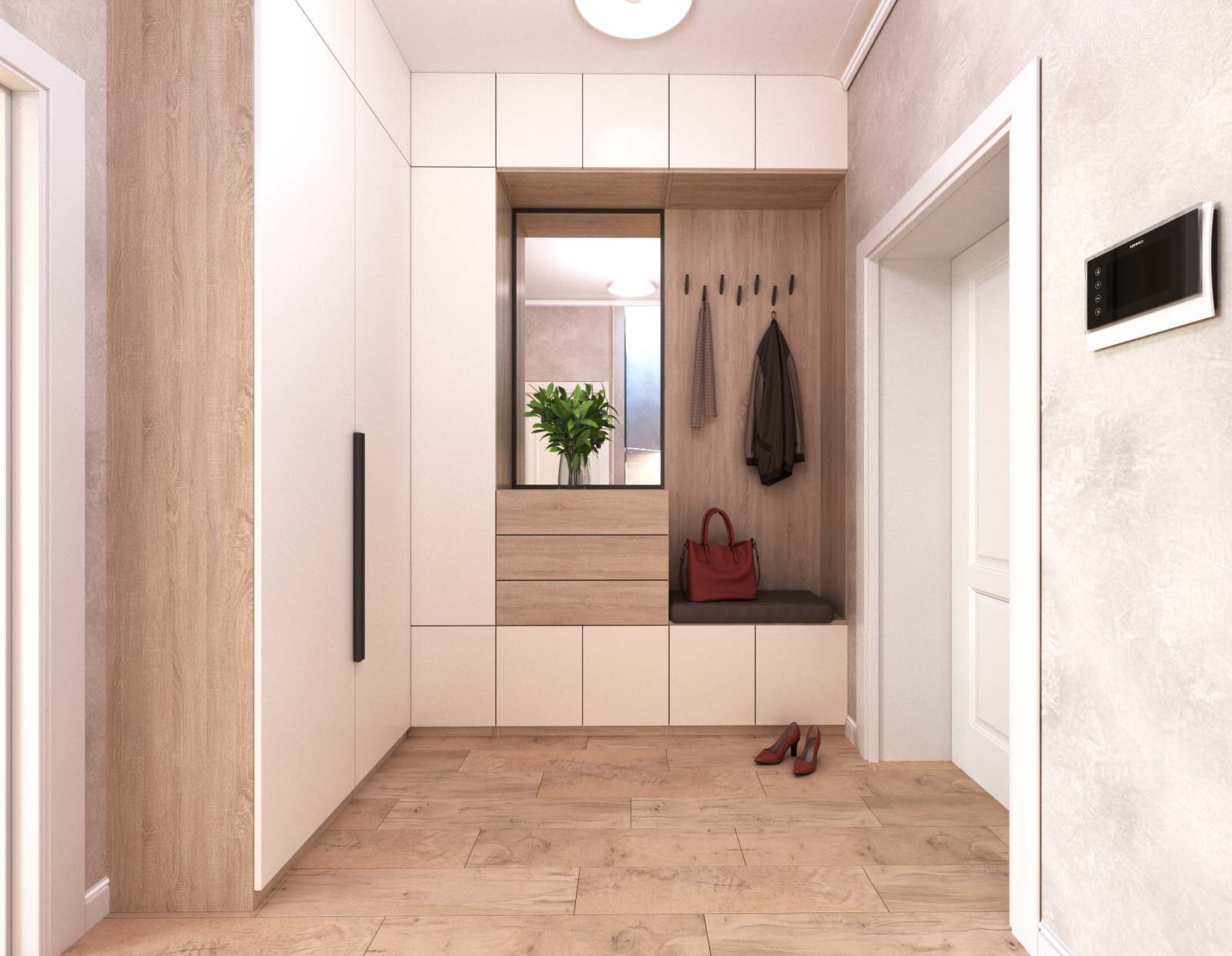 Дизайн проект квартиры 73кв.м. в пос. Зубово ЖК "Зубово-Лайф 2" для семейной