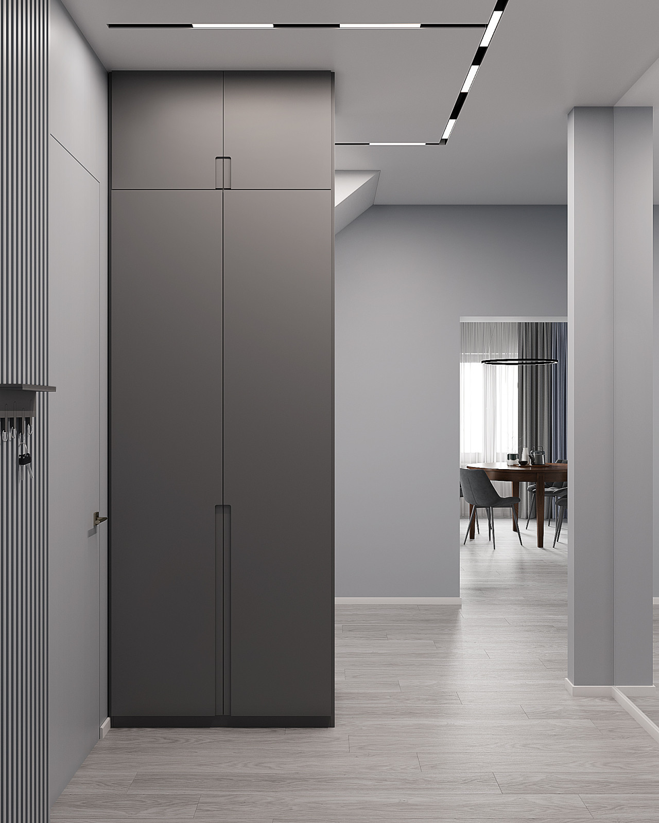 Дом с сеткой между первым этажом и вторым светом в Якутске.