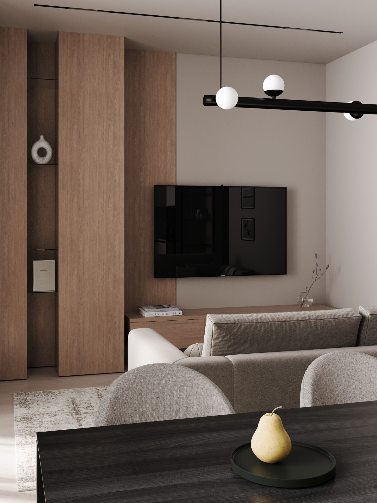 ЖК ID-Kudrovo, лаконичный интерьер в концепции минимализм