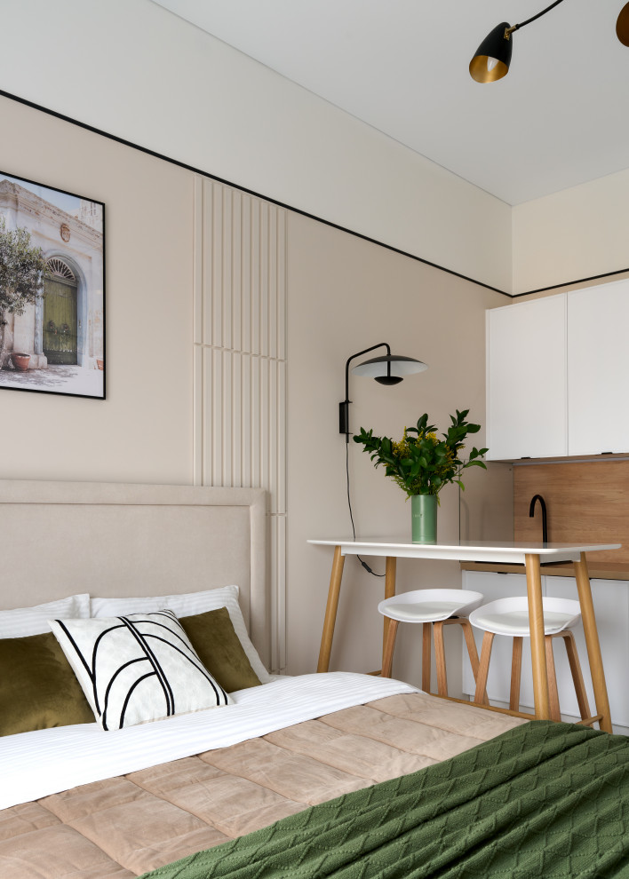 Квартира — студия по дизайн проекту Екатерины Тагировоq