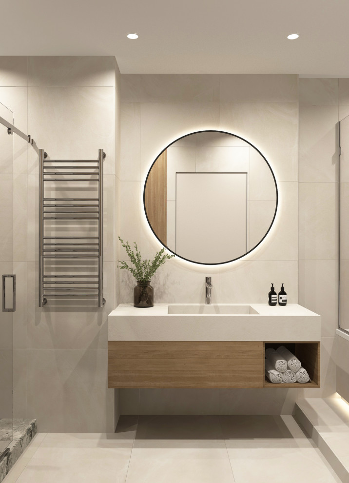 Обложка проекта: Ванная 6 м2 в ЖК Панин, г. Нижний Новгород