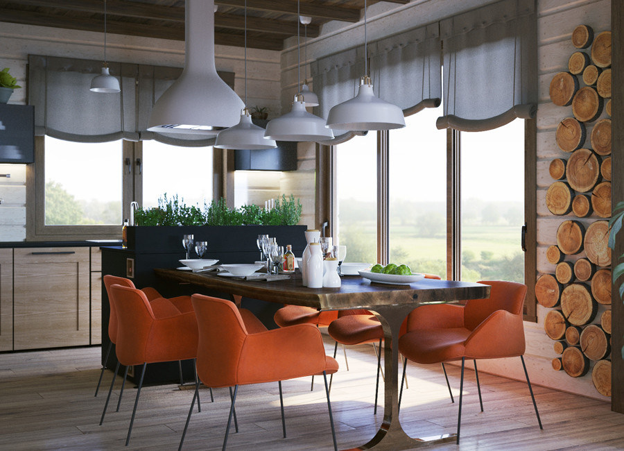 ПРОЕКТ ИНТЕРЬЕРА ДОМА НА ЧЕРНОЙ РЕЧКЕ во Владивостоке)