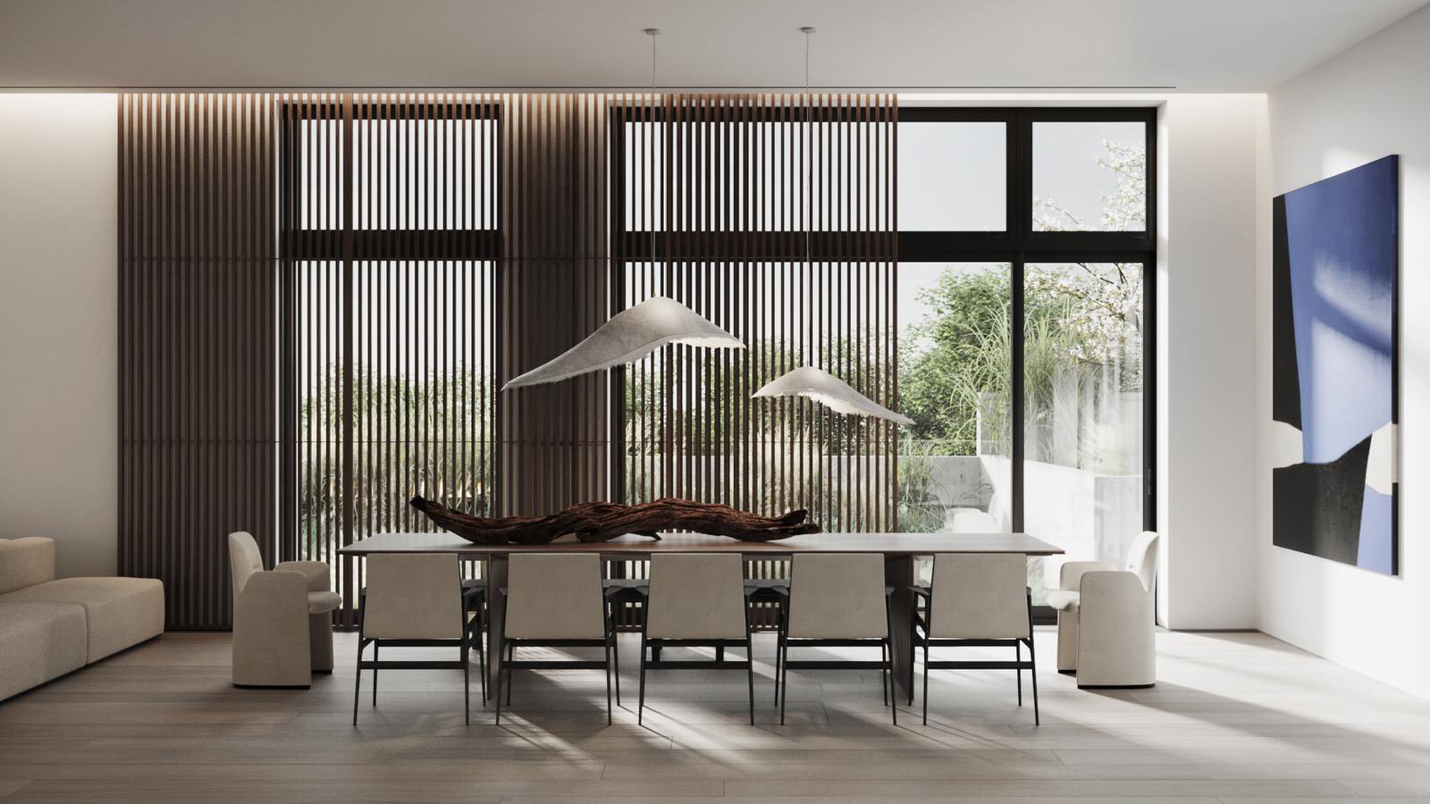 The Whale – Minimalist modern living room