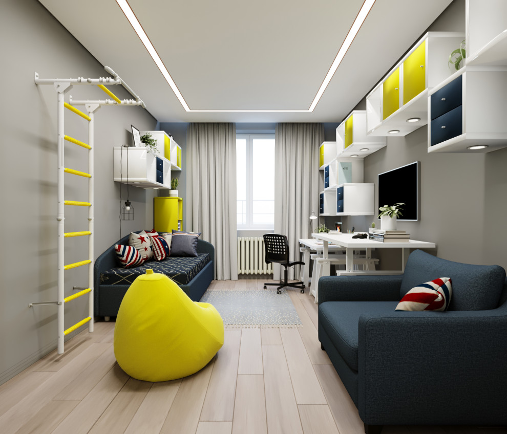 Москва. ЖК "Утёсов". Современный стиль. Квартира 80 м2.