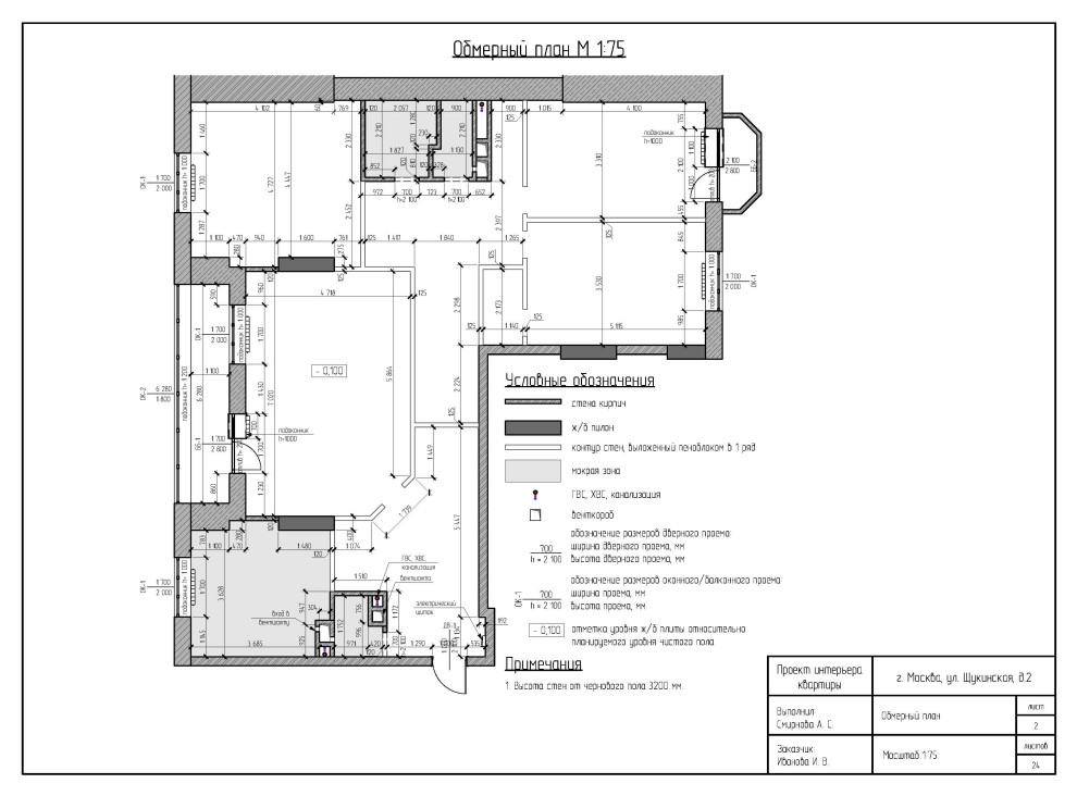 Обложка проекта: Проект интерьера квартиры в ЖК "Доминанта"