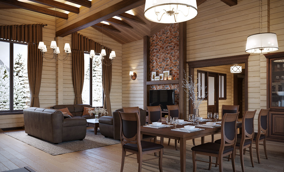 Сруб из клееного бруса