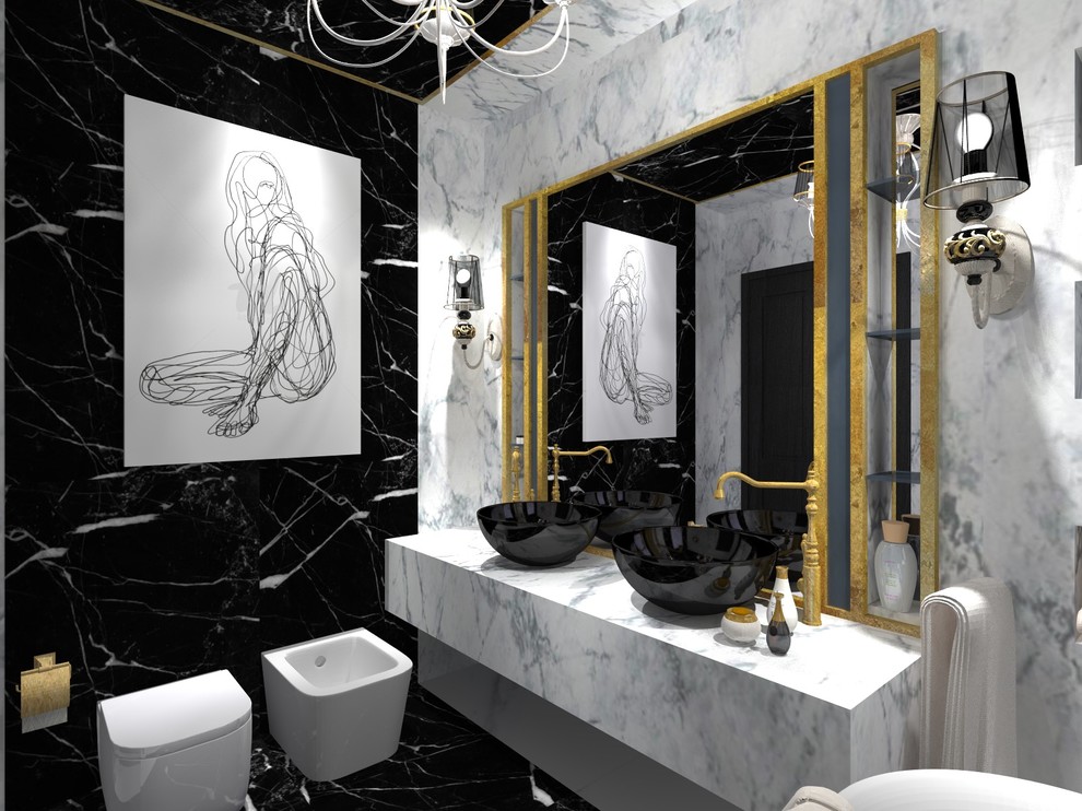 Bathroom classic style in Saint-Petersburg