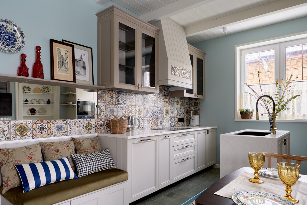 Кухня с котельной в шкафу