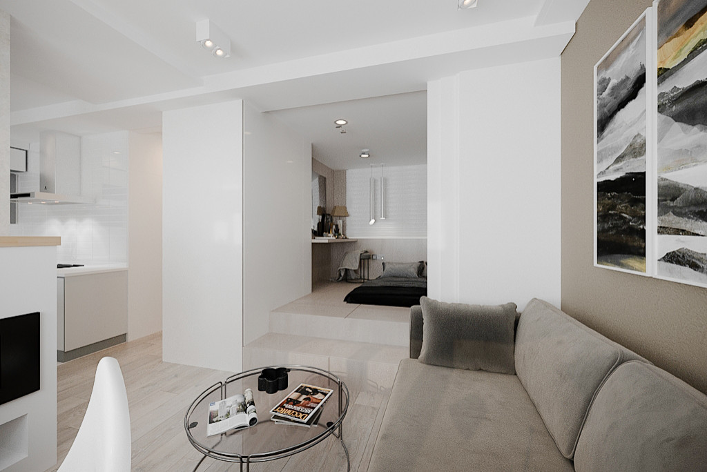 Дизайн-проект однокомнатной квартиры м. Киевская