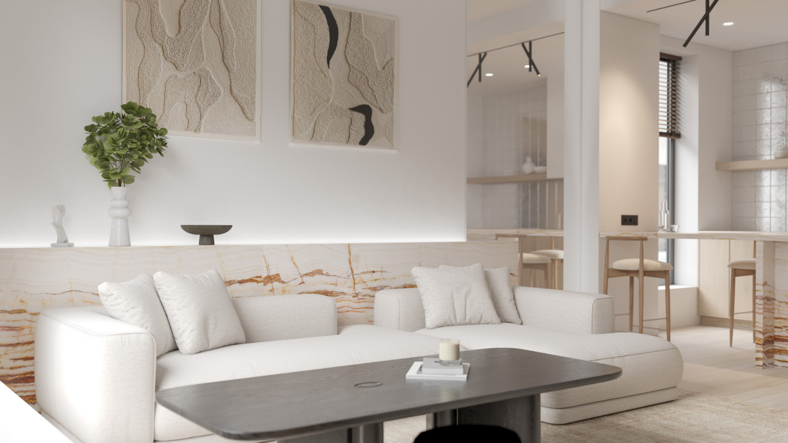 Германия. Просторный минимализм.  78 кв.м.