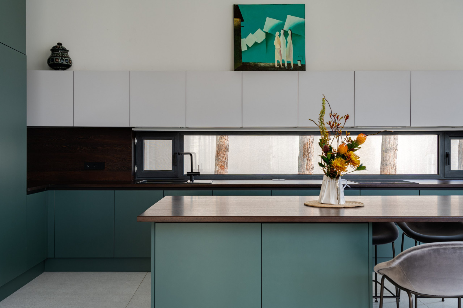 Обложка проекта: Кухня в современном стиле для загородного дома