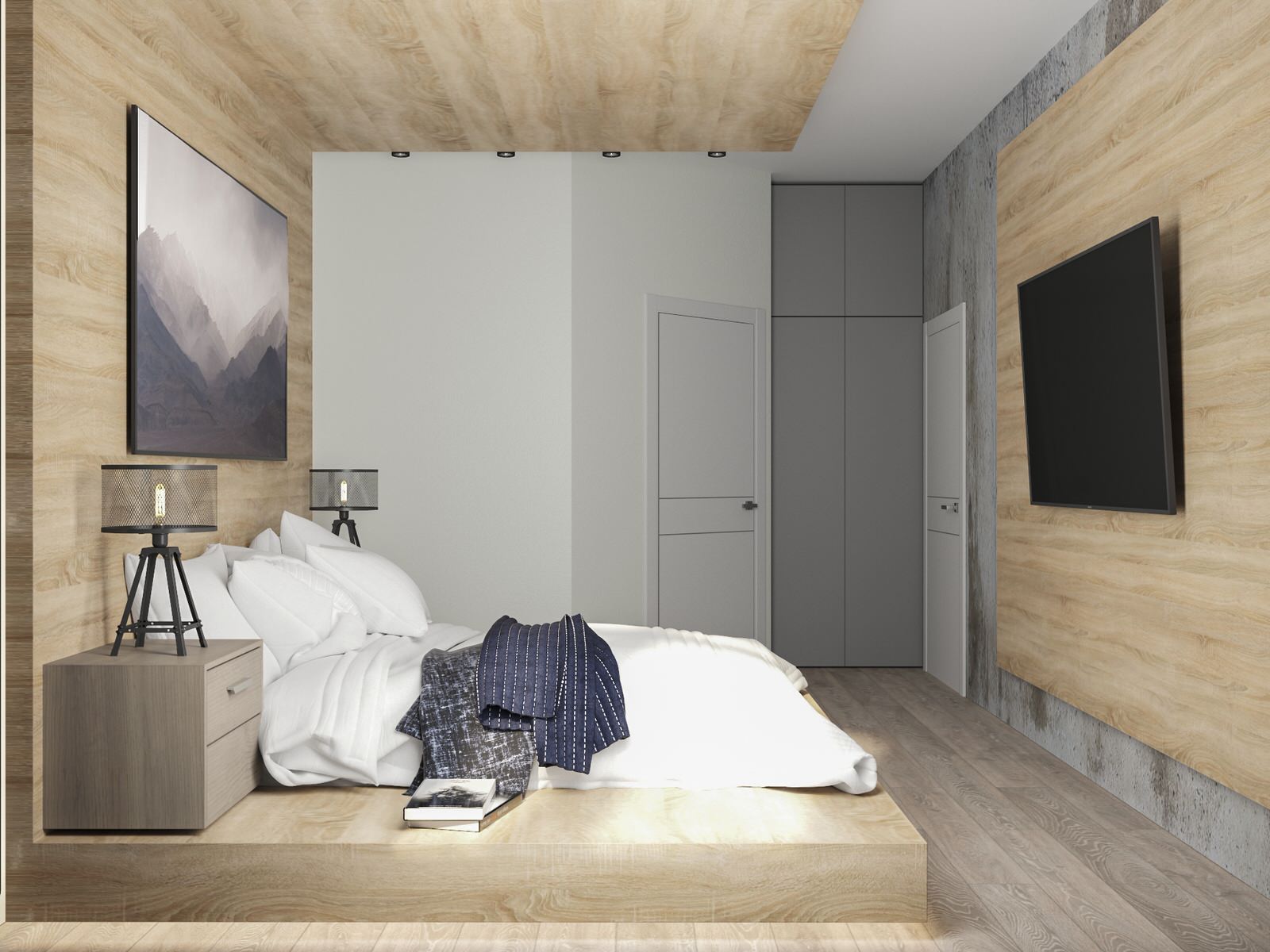 Дизайн-проект двухкомнатной квартиры, 55.22 м2