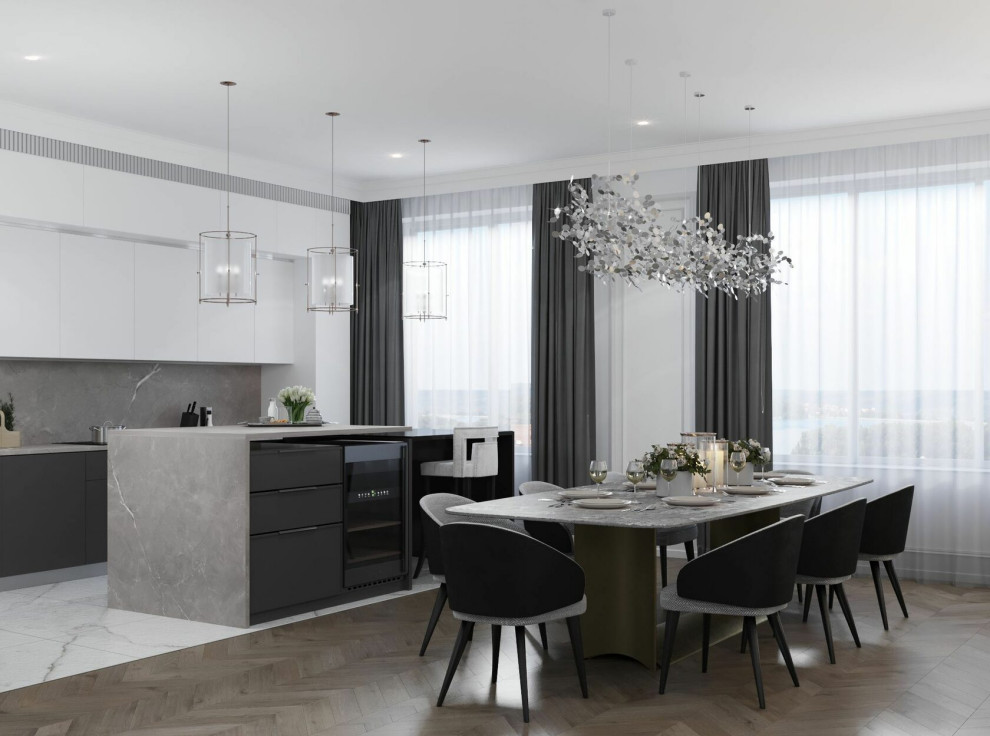 Обложка проекта: Квартира в ЖК Сердце столицы 120 кв.м