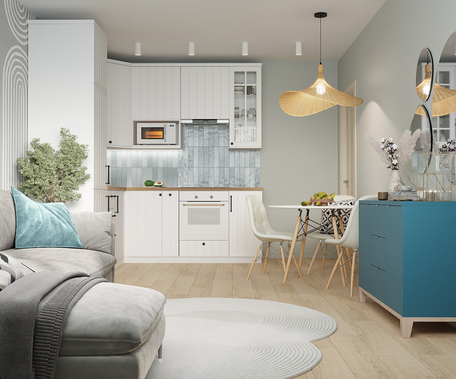 Реконструкция квартиры с существующей мебелью