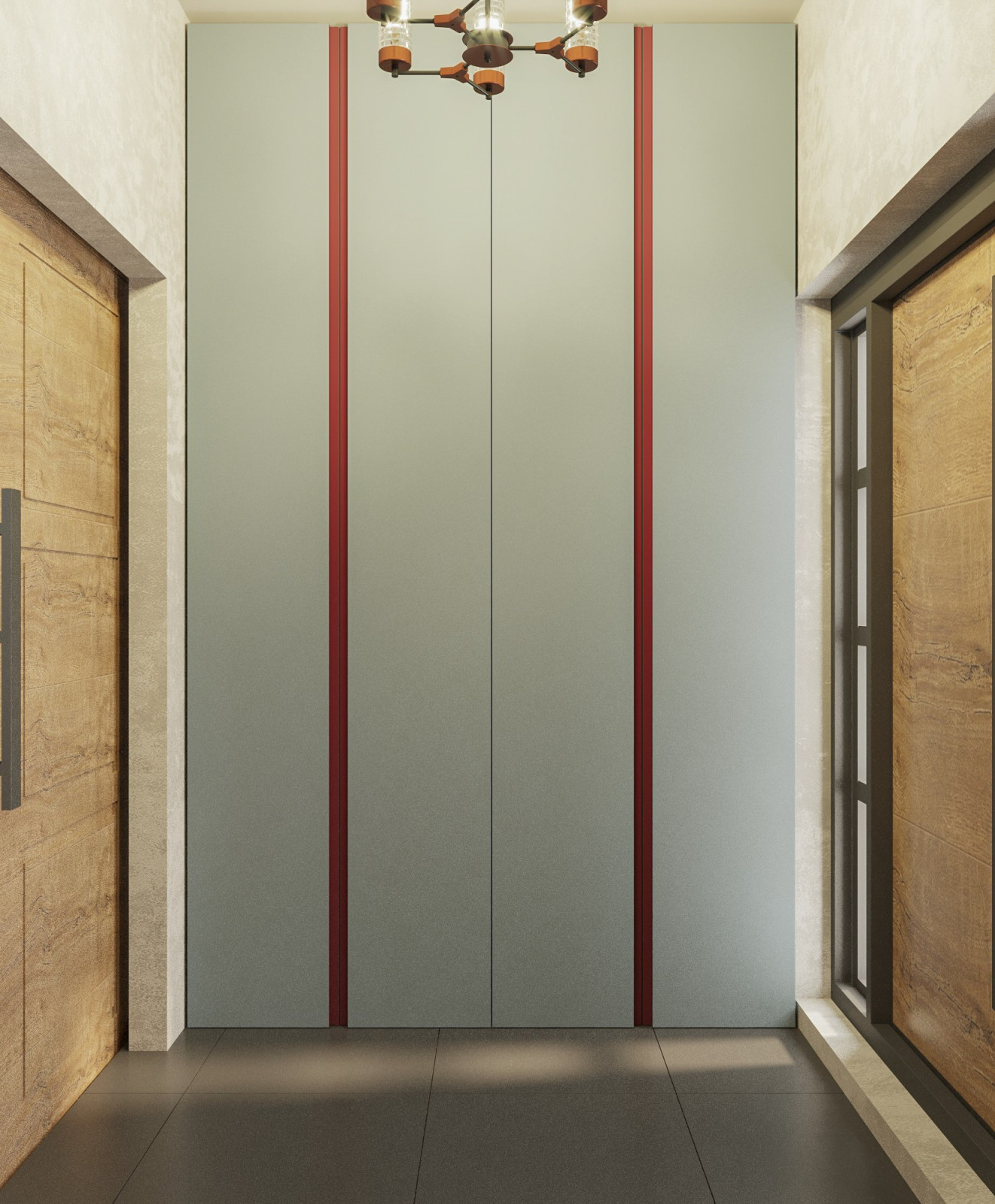 Прихожая и Гостиная в загородном доме