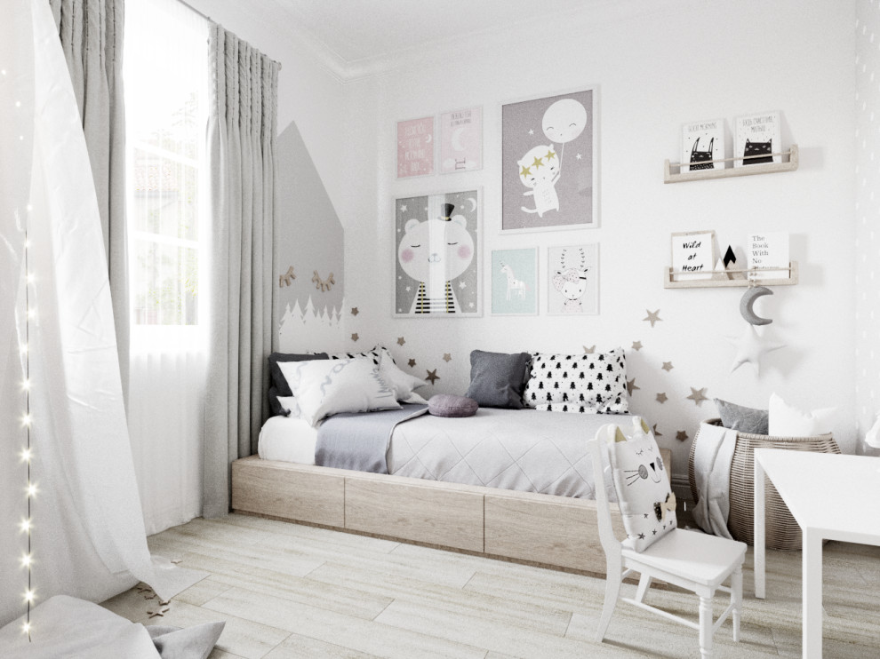 Обложка проекта: Дизайн интерьера квартиры в ЖК Светлый мир внутри. Детская