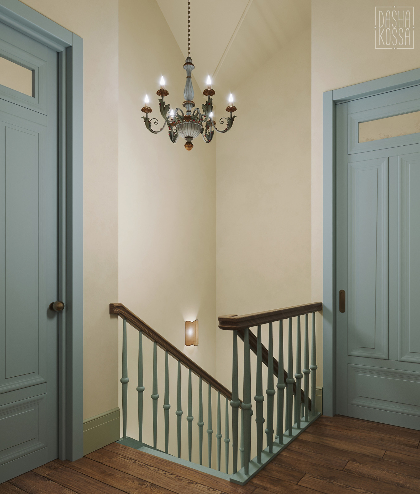 Fairy Countryside. Трехуровневая квартира для сказочной загородной жизни