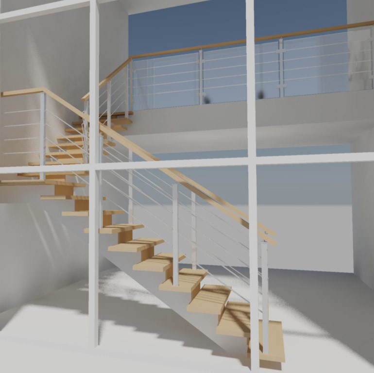Country houses staircase