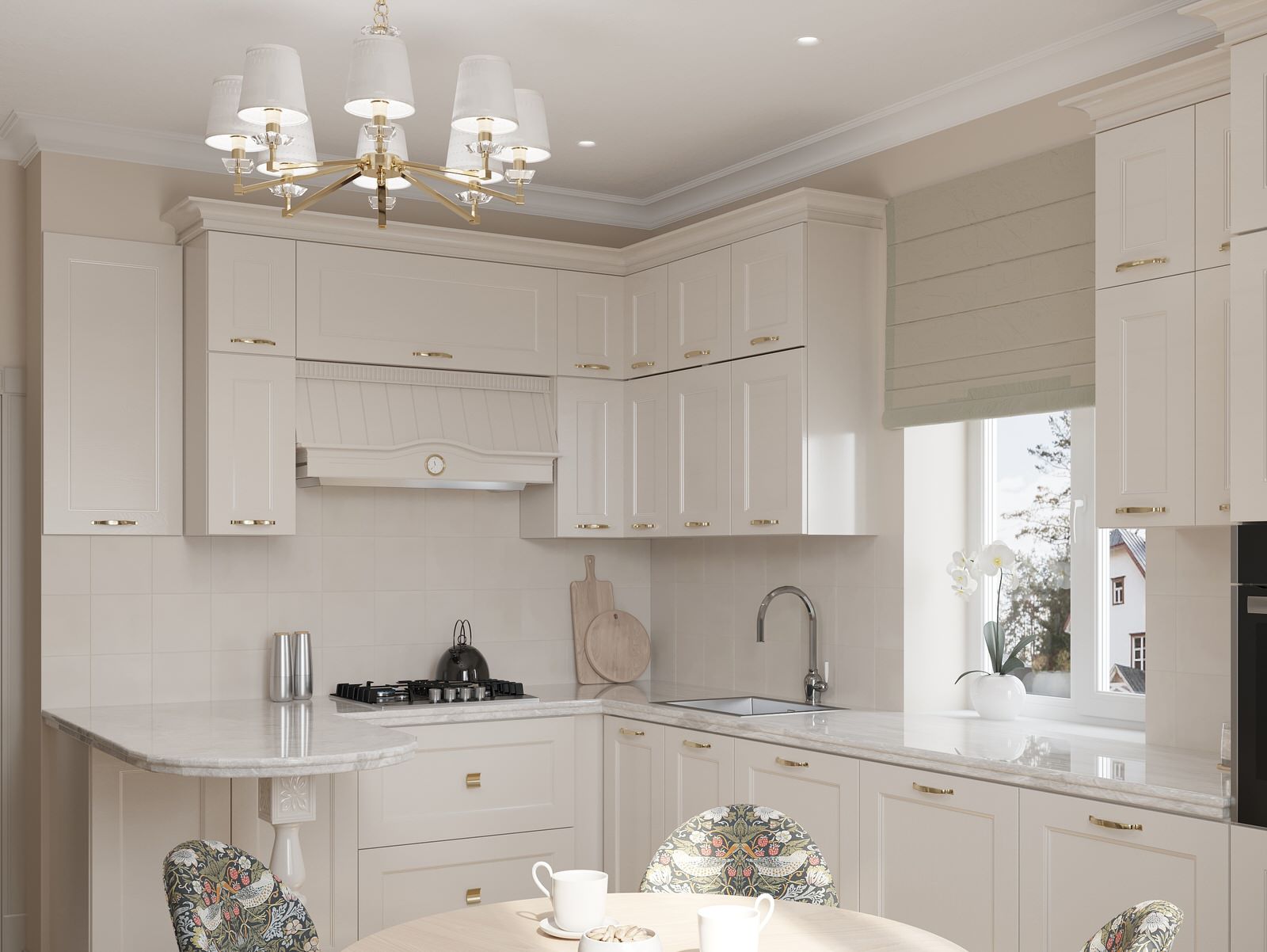 Кухня в загородном доме