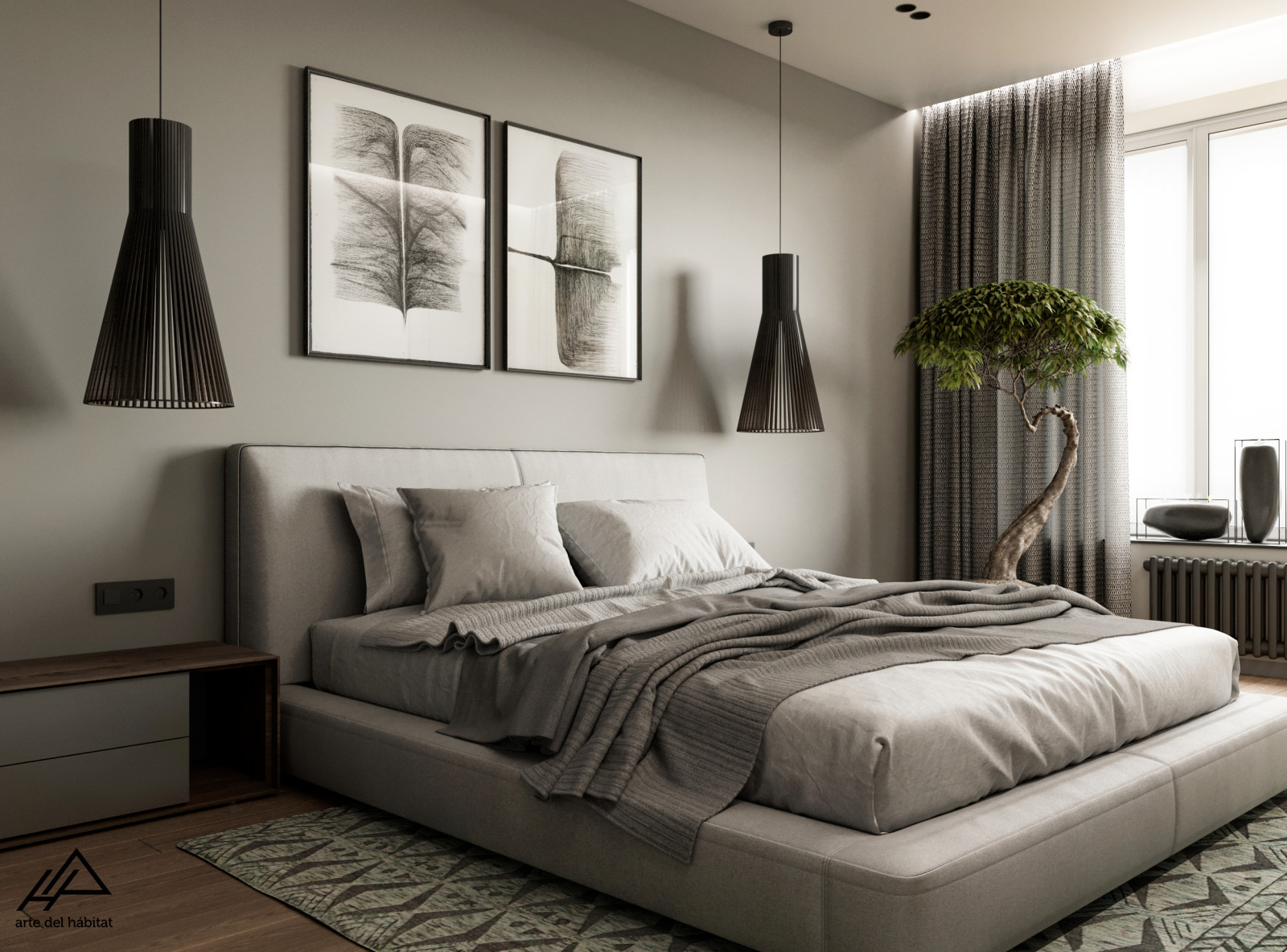 Dark modern interior in MSK