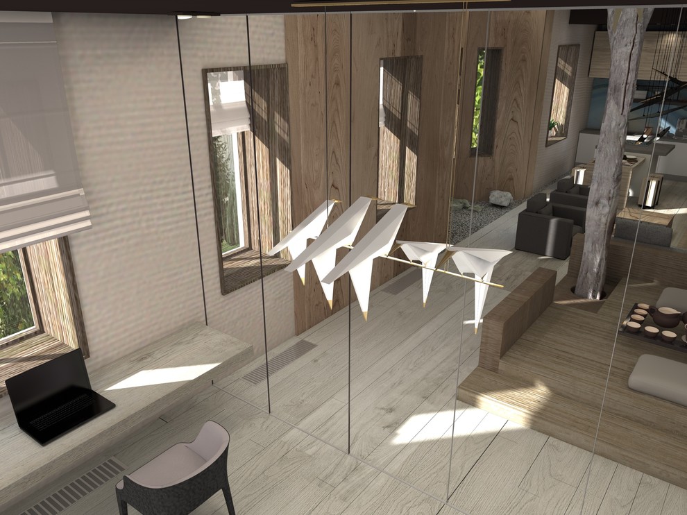 Тишина внутри. Квартира 155,7 кв м в ЖК "Полянка-44"