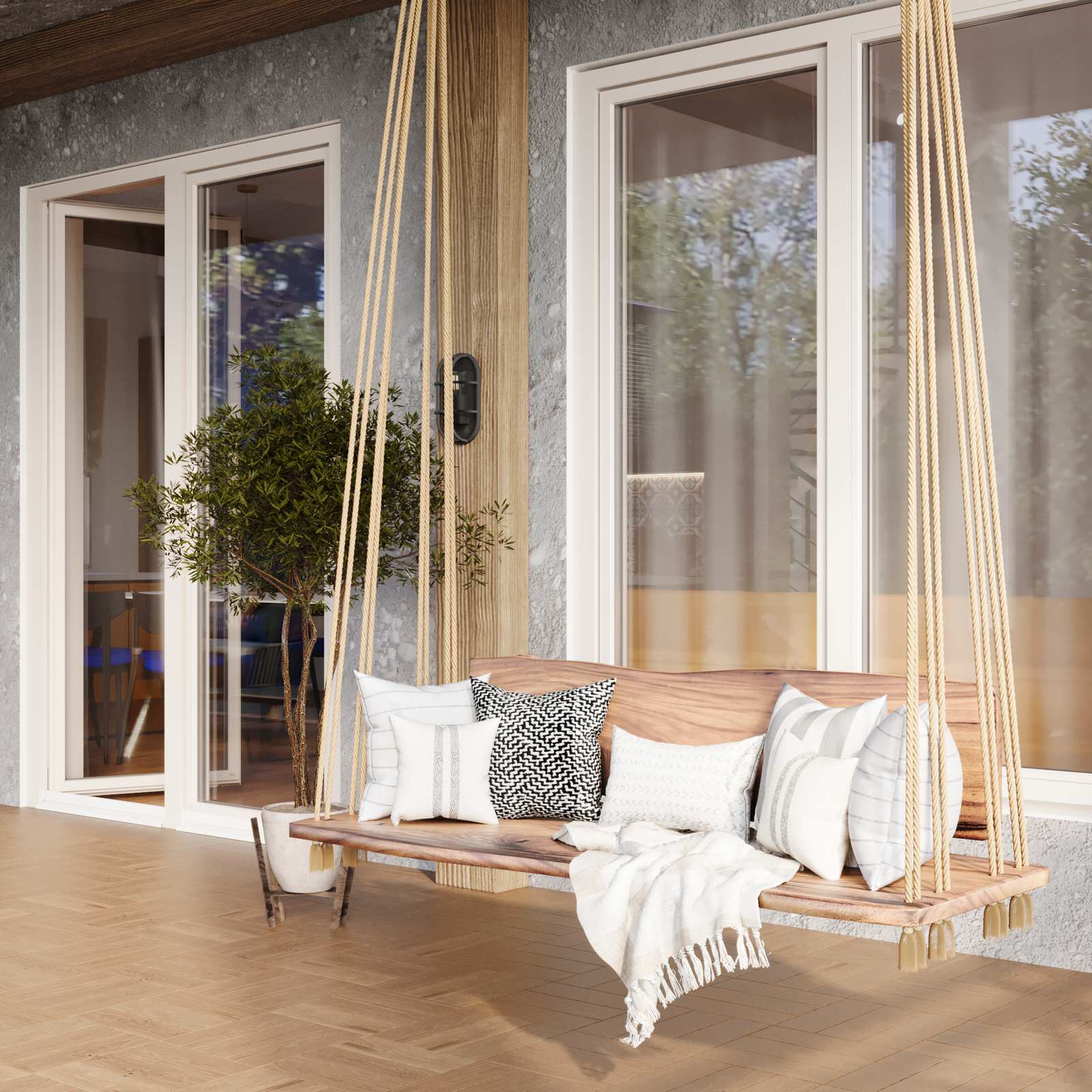 Дизайн 2х этажного дома в стиле эклектика