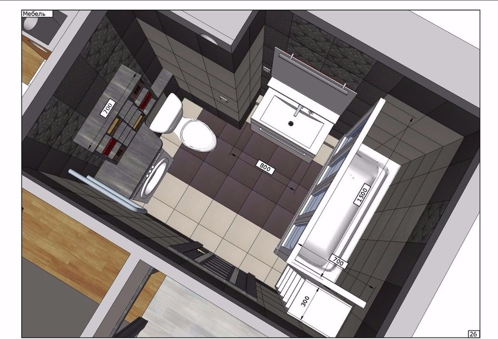 Технический дизайн маленькой квартиры