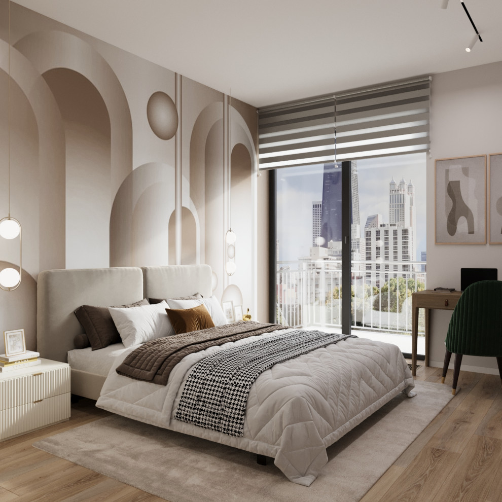 ЖК Level Нагатинская. Спальня 14м2