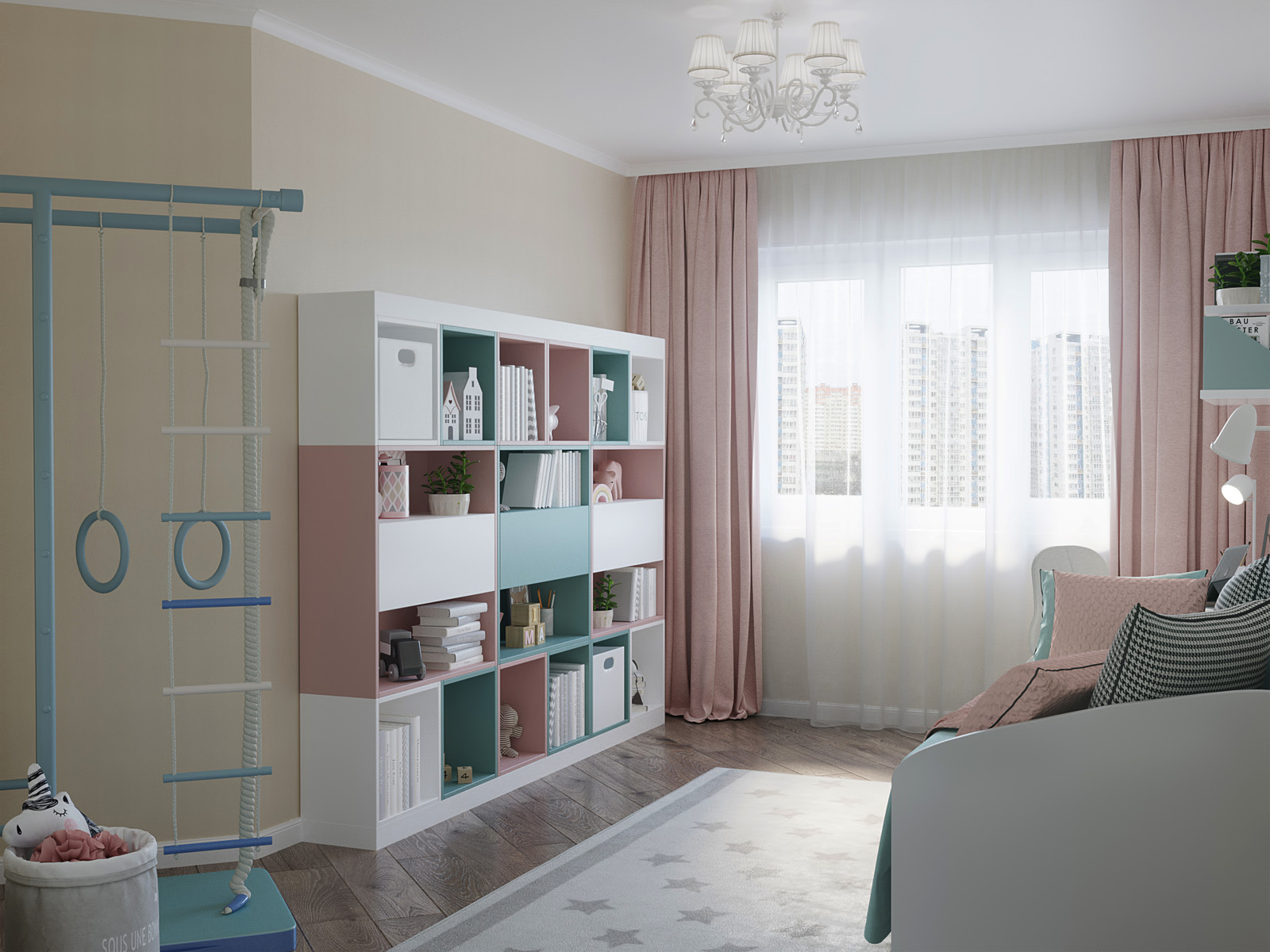 Бюджетный дизайн 3-ком. квартиры