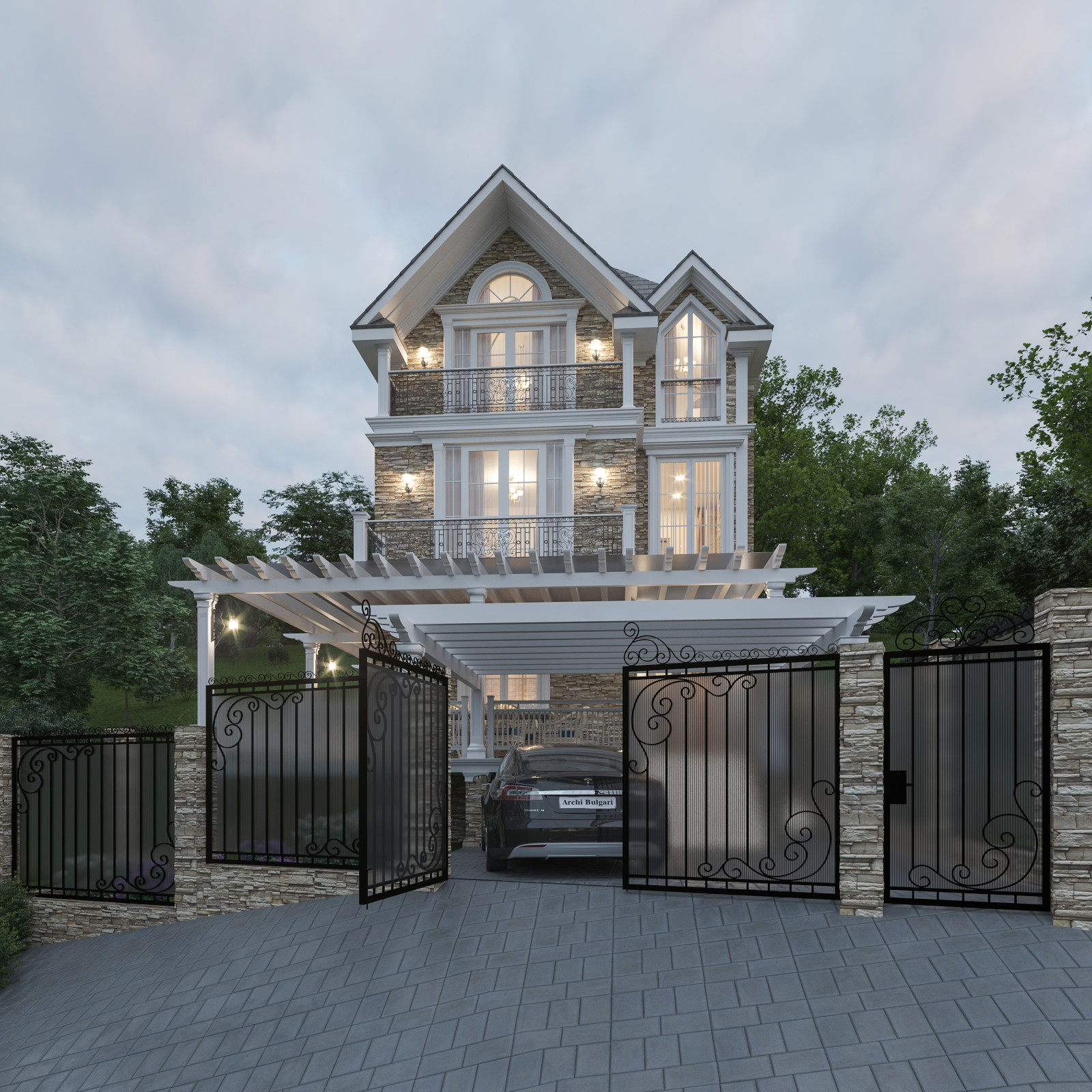 Каркасный домик