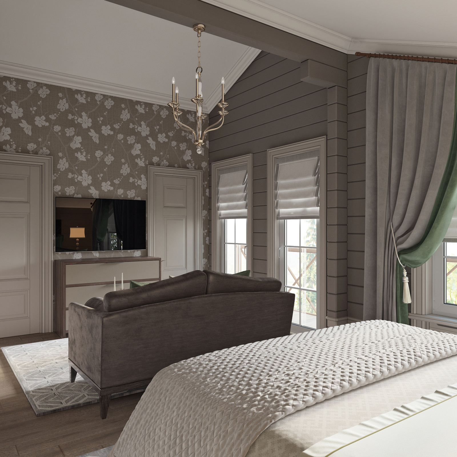 Дом 200 кв. м. 2й этаж, в Американском стиле - Дмитровское шоссе