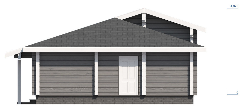 Обложка проекта: Дом из профилированного бруса "Реутов"