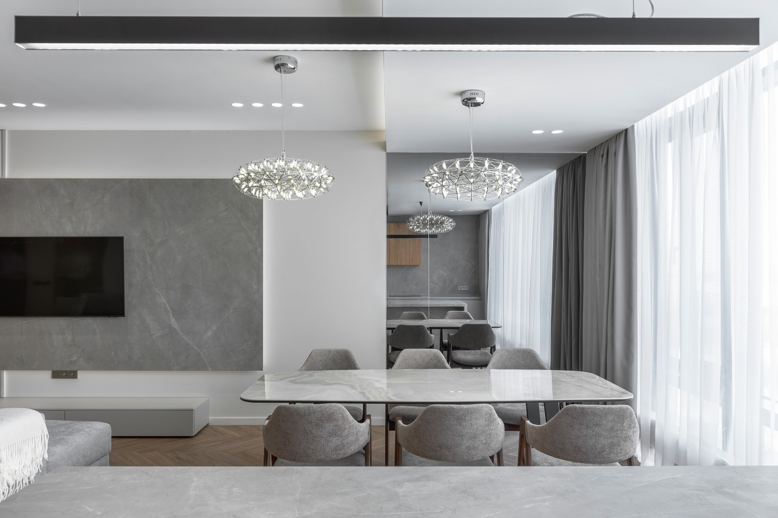 Реализованный проект квартиры 100кв.м в ЖК Атлантис